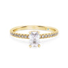 Emerald Cut Hidden Halo Diamond Engagement Ring - Gem-imas Diamond Jewellery