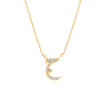  Arabic Diamond Pendant Letter 'J/G' (Jeem) - Gem-imas Diamond Jewellery