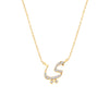 Arabic Diamond Pendant Letter 'Y' (Yaa) - Gem-imas Diamond Jewellery