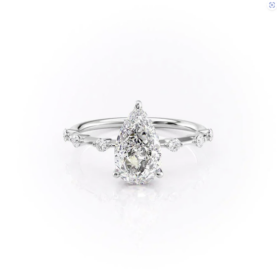 Pear "Lily" Lab Diamond Ring - Gem-imas Diamond Jewellery