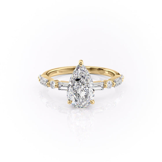 Pear "Alysia" Lab Diamond Ring - Gem-imas Diamond Jewellery