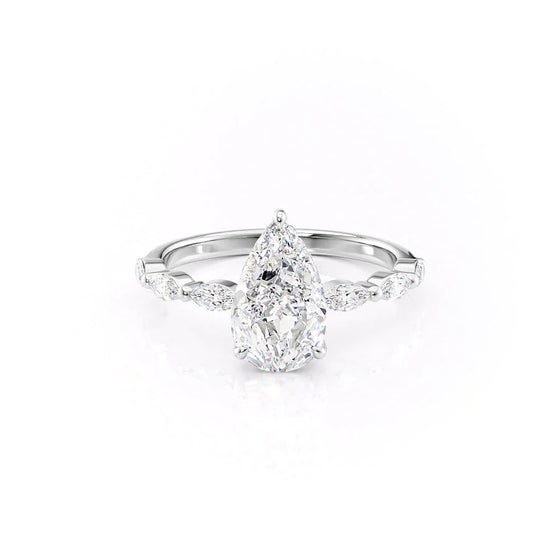 Pear"Azalea" Lab Diamond Ring - Gem-imas Diamond Jewellery