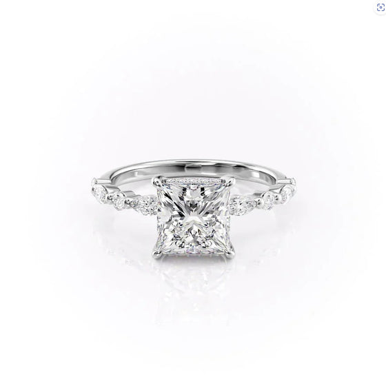 Princess "Cala" Lab Diamond Ring - Gem-imas Diamond Jewellery