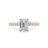 Emerald Cut Shoulder Set Diamond Engagement Ring - Gem-imas Diamond Jewellery