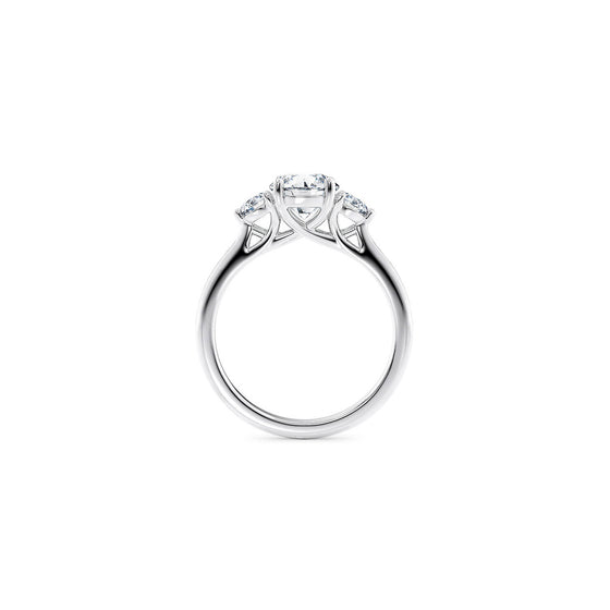 Round Diamond Trilogy Engagement Ring - Gem-imas Diamond Jewellery