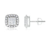 Cushion Cluster Diamond Earrings - Gem-imas Diamond Jewellery