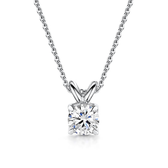 1ct Round Brilliant Solitaire Lab Diamond Pendant - Gem-imas Diamond Jewellery