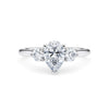 Pear and Round Brilliant Diamond Trilogy Engagement Ring - Gem-imas Diamond Jewellery