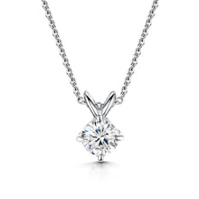  1ct Compass Set Round Brilliant Solitaire Lab Diamond Pendant - Gem-imas Diamond Jewellery