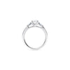 Oval and Baguette Diamond Trilogy Engagement Ring - Gem-imas Diamond Jewellery