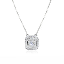  Baguette and Princess Diamond Cluster Pendant - Gem-imas Diamond Jewellery