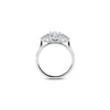 Round Brilliant and Pear Diamond Trilogy Engagement Ring - Gem-imas Diamond Jewellery