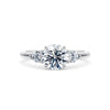 1.75ct Round Brilliant Cut Lab Diamond Trilogy Engagement Ring - Gem-imas Diamond Jewellery