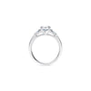 Round Brilliant and Baguette Diamond Trilogy Engagement Ring - Gem-imas Diamond Jewellery