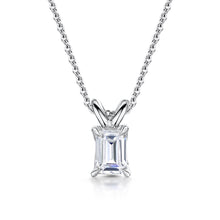  1ct Emerald Cut Solitaire Lab Diamond Pendant - Gem-imas Diamond Jewellery