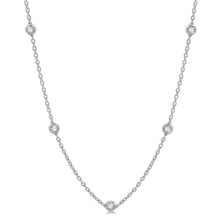  Bezel Set Diamond Chain Necklace - Gem-imas Diamond Jewellery