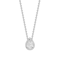  Pear Cut Diamond Halo Pendant - Gem-imas Diamond Jewellery