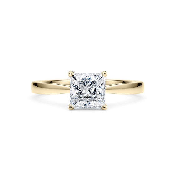 1ct Princess Solitaire Lab Diamond Engagement Ring - Gem-imas Diamond Jewellery