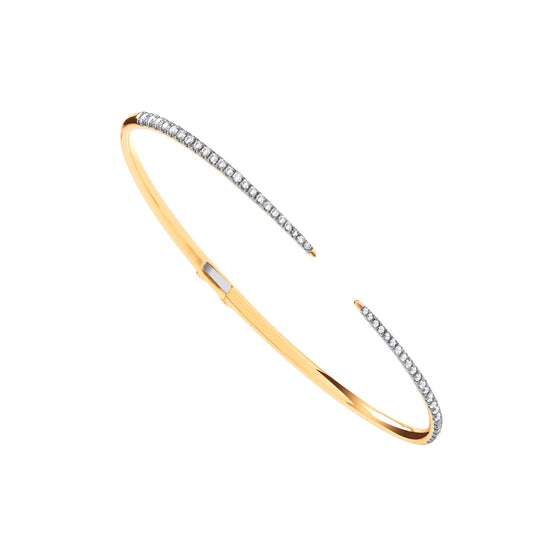 18ct Yellow Gold 0.50ct Diamond Bangle - Gem-imas Diamond Jewellery