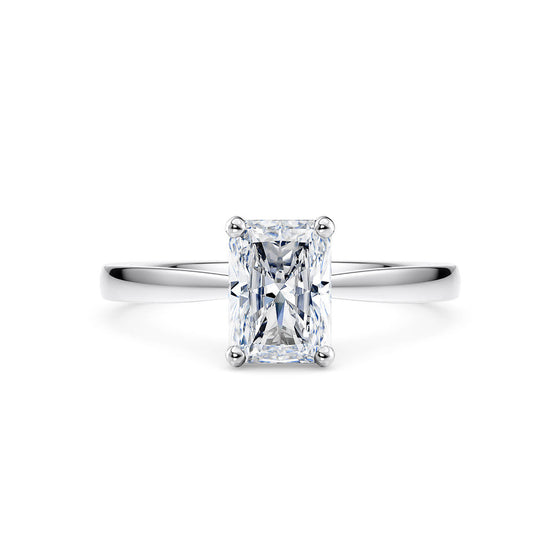 1ct Radiant Cut Solitaire Lab Diamond Engagement Ring - Gem-imas Diamond Jewellery