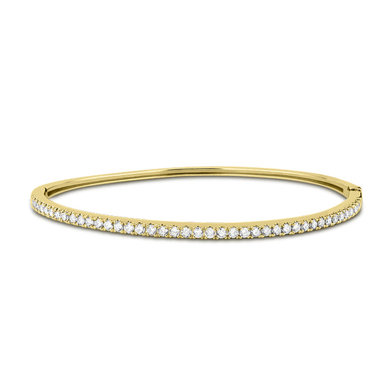 18ct Gold Diamond Bangle - Gem-imas Diamond Jewellery