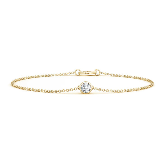 18ct Gold Chain Diamond Bracelet - Gem-imas Diamond Jewellery