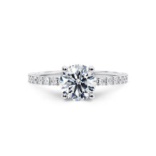  Round Brilliant Shoulder Set Diamond Engagement Ring - Gem-imas Diamond Jewellery