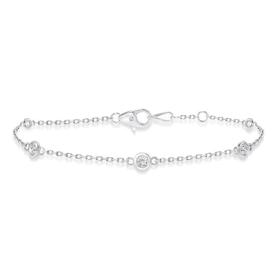 Round Diamond Chain Bracelet - Gem-imas Diamond Jewellery