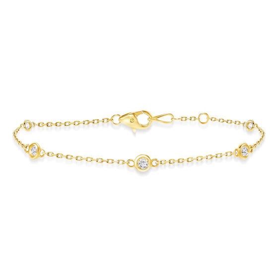 Round Diamond Chain Bracelet - Gem-imas Diamond Jewellery