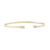 18ct Gold Diamond Flexible Cuff Bangle - Gem-imas Diamond Jewellery