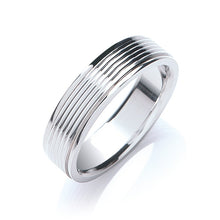  Multi Groove Men's Wedding Band - Gem-imas Diamond Jewellery