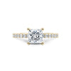 Princess Cut Shoulder Set Diamond Engagement Ring - Gem-imas Diamond Jewellery