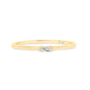 Letter A Morse Code Diamond Stacking Ring - Gem-imas Diamond Jewellery