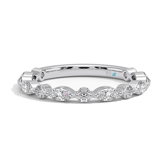 Marquise and Round Diamond Ring - Gem-imas Diamond Jewellery