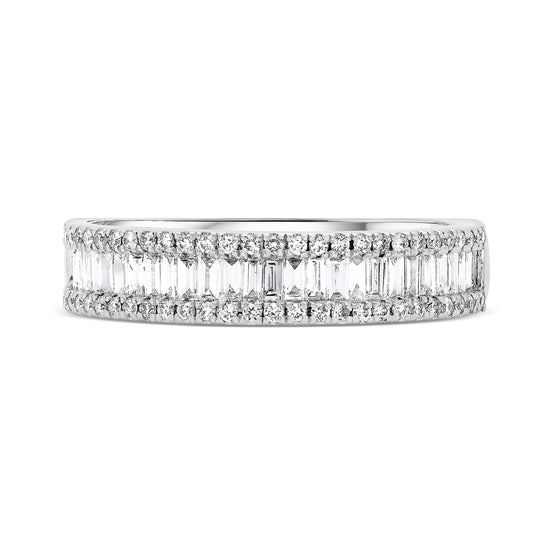 Triple round baguette and round diamond ring - Gem-imas Diamond Jewellery