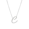 Love Letters - Diamond Initial Pendant C - Gem-imas Diamond Jewellery