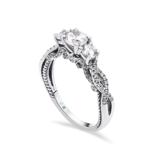 Ameira Trilogy Diamond Engagement Ring - Gem-imas Diamond Jewellery