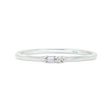  Letter D Morse Code Diamond Stacking Ring - Gem-imas Diamond Jewellery