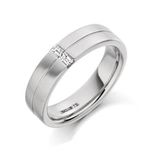  Platinum and Baguette Diamond Men's Wedding Band - Gem-imas Diamond Jewellery