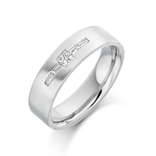  Platinum Princess Cut Diamond Men's Wedding Band - Gem-imas Diamond Jewellery