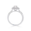 Cushion Shaped Double Halo Diamond Engagement Ring - Gem-imas Diamond Jewellery