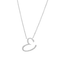  Love Letters - Diamond Initial Pendant E - Gem-imas Diamond Jewellery