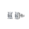 Emerald Cut Solitaire Diamond Stud Earrings - Gem-imas Diamond Jewellery