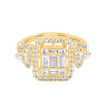 Tsarina Baguette and Round Diamond Engagement Ring - Gem-imas Diamond Jewellery