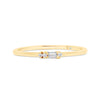 Letter F Morse Code Diamond Stacking Ring - Gem-imas Diamond Jewellery