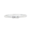 Letter F Morse Code Diamond Stacking Ring - Gem-imas Diamond Jewellery