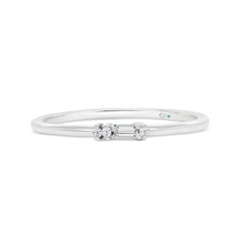  Letter F Morse Code Diamond Stacking Ring - Gem-imas Diamond Jewellery