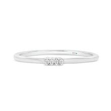  Letter H Morse Code Diamond Stacking Ring - Gem-imas Diamond Jewellery