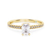 Emerald Cut Hidden Halo Diamond Engagement Ring - Gem-imas Diamond Jewellery