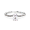 Emerald Cut Hidden Halo Diamond Engagement Ring - Gem-imas Diamond Jewellery